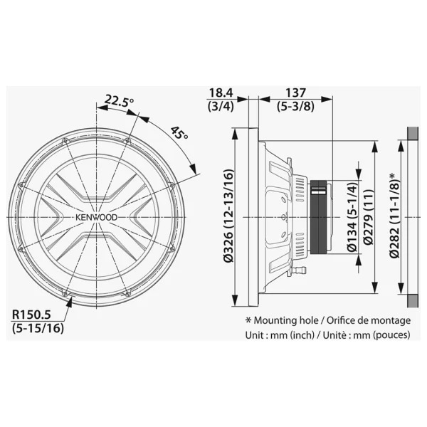 Kenwood Kfc-Ps3017w 2000 W 30 Cm Subwoofer Oto Hoparlör - Görsel 9