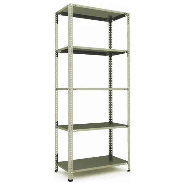 Rafburada 5 Katlı Galvaniz Çelik Raf - Depo, Arşiv, Kiler, Dosya, Market Rafı - 20x60 Cm-100 Cm-0.70 Mm - 20x60x100 0,70 Mm - Görsel 9
