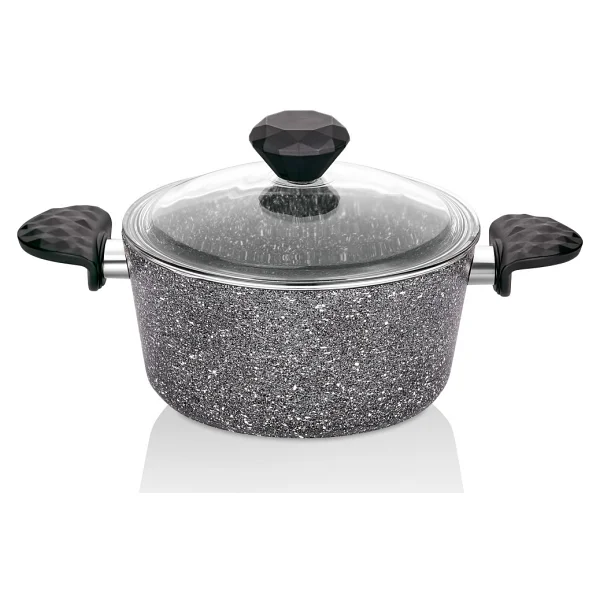 Taç Tac-3455 Master Cook Siyah 7 Parça Granit Tencere Seti - Görsel 6