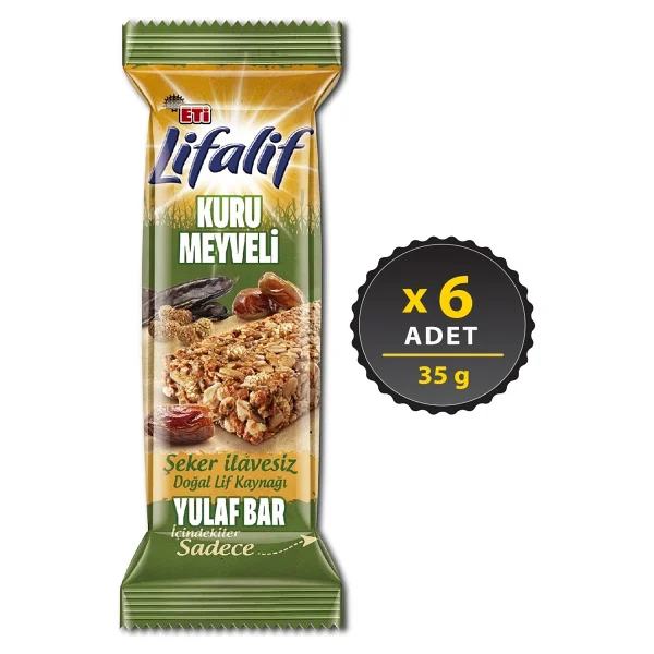 Eti Lifalif Kuru Meyveli Yulaf Bar 35 Gr 6'lı - Görsel 7