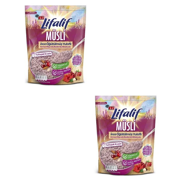 Eti Lifalif İnce Öğütülmüş Hibiskuslu Müsli 250 Gr 12'li - Görsel 6