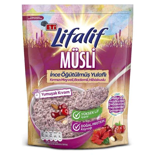 Eti Lifalif İnce Öğütülmüş Hibiskuslu Müsli 250 Gr - Görsel 5