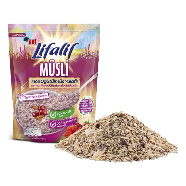 Eti Lifalif İnce Öğütülmüş Hibiskuslu Müsli 250 Gr - Görsel 6