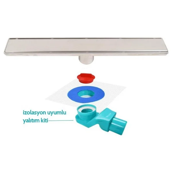 Sukar Dus Kanali Line 6 60 Cm Plain Suzgec Ve Yalitim Kiti 1156-1036000-01 - Görsel 2