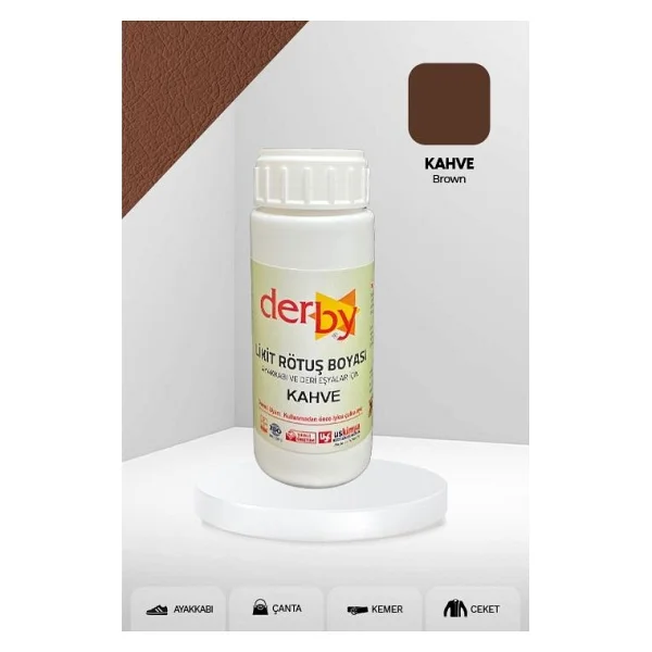 Derby Deri Eşyalar Için Örtücü Yoğun Rötuş Boyası 100 Ml - Kartela Renkleri, Koyu Lacivert - Görsel 9
