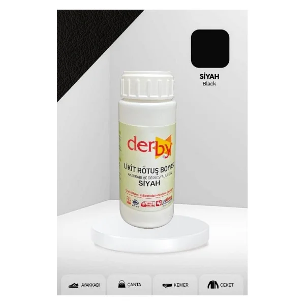 Derby Deri Eşyalar Için Örtücü Yoğun Rötuş Boyası 100 Ml - Kartela Renkleri, Koyu Lacivert - Görsel 8