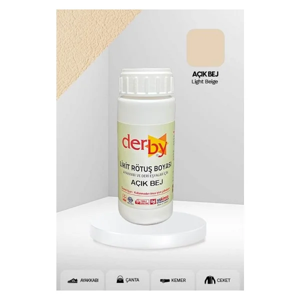 Derby Deri Eşyalar Için Örtücü Yoğun Rötuş Boyası 100 Ml - Kartela Renkleri, Koyu Lacivert - Görsel 7