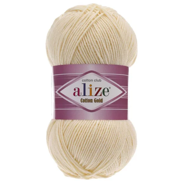 Alize Yazlık Pamuk Ip Cotton Gold Amigurumi Punch Ipi 01 Krem - Görsel 8
