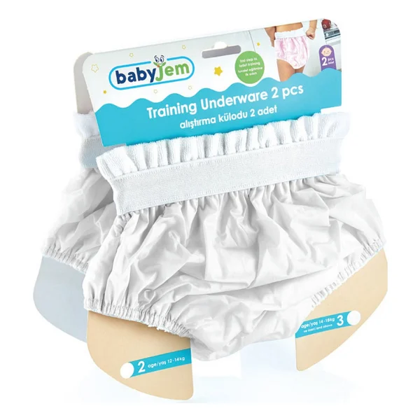 Babyjem Alıştırma Külodu 2li Set 3 Yaş Beyaz - Görsel 6