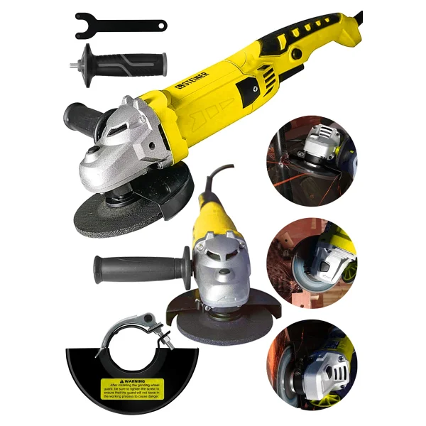 Steiner Alman 3000 W 6 Kademe Devir Ayarli Sjs Metal Şanzıman Demir Metal Kesme Taşlama Makinesi 125 Mm - Görsel 2