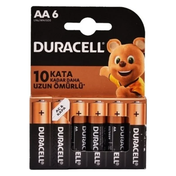 Duracell Lr6/Mn1500 6'lı Alkalin Aa Kalem Pil - Görsel 6