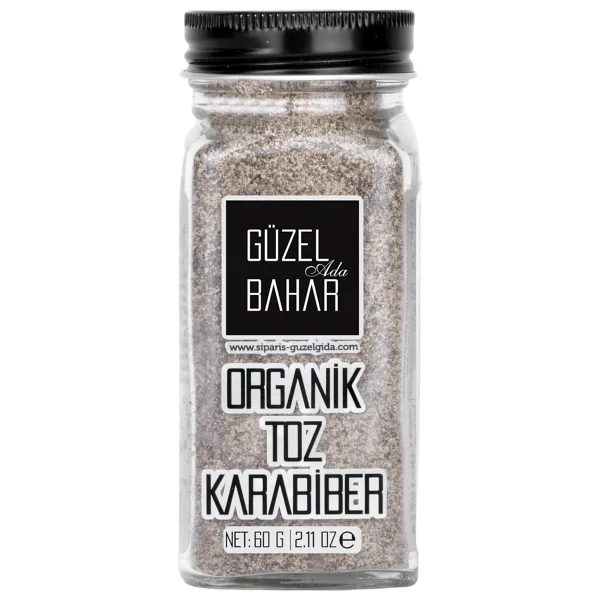 Güzel Ada Gıda Organik Karabiber Seti - Organik Tane Karabiber 60 Gr + Organik Toz Karabiber 60 Gr - 1 Adet - Görsel 3