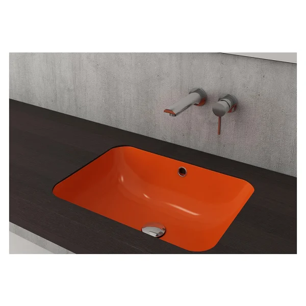 Bocchi Scala 1006-012-0125 55 Cm Parlak Turuncu Tezgah Altı Lavabo - Görsel 8