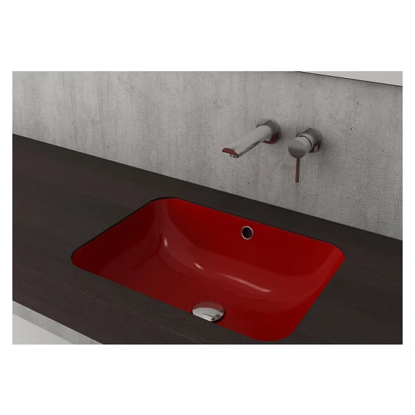 Bocchi Scala 1006-012-0125 55 Cm Parlak Turuncu Tezgah Altı Lavabo - Görsel 7