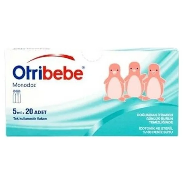 Otribebe Monodoz 5 Ml 20 Flakon İzotonik Steril Deniz Suyu Bebekler İçin Hassas Temizlik - Görsel 2
