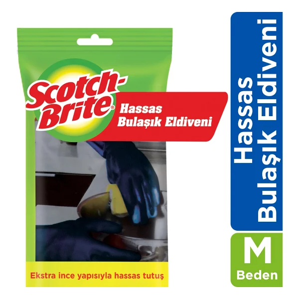 Scotch-Brite Hassas Orta Boy Temizlik Eldiveni - Görsel 7