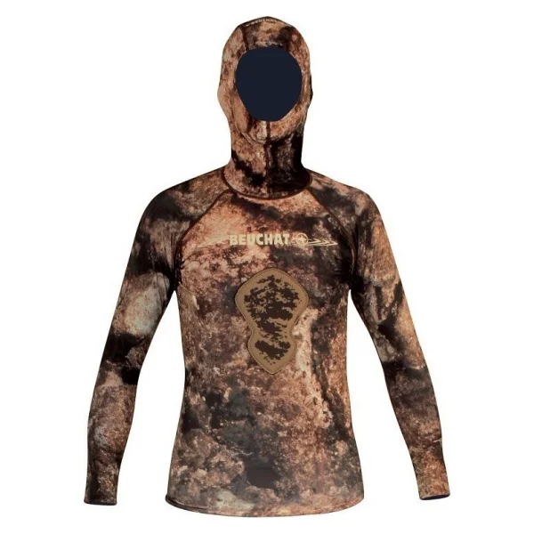 Beuchat Rashguard Rocksea Trigocamo Ceket Başlık Ve Göğüs Pedli + Pantolon - Siyah - XS - Görsel 2