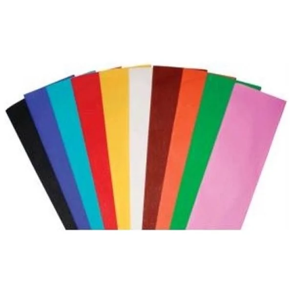 Puti 5466 Karışık Renk Krapon Kağıdı 50x200 Cm 10'lu Paket - El İşi, Süsleme Ve Hobi Projeleri İçin - Görsel 3