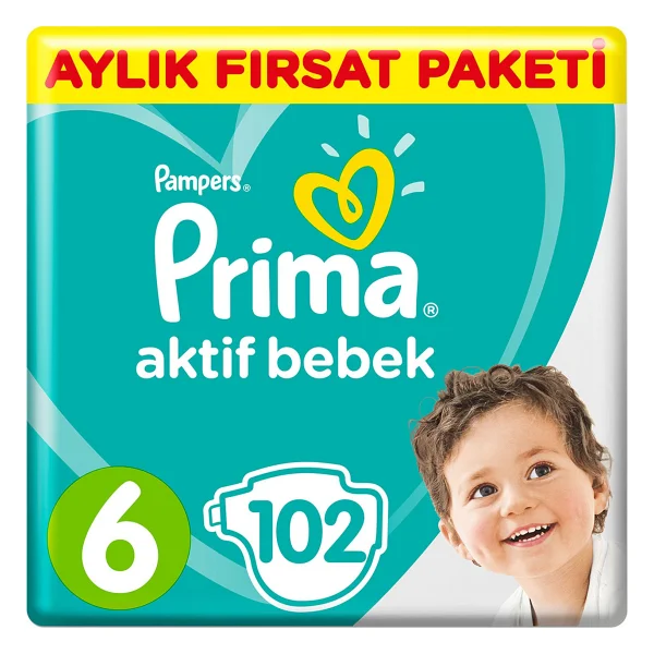 Prima Aktif 6 Numara Extra Large 76'lı Bebek Bezi - Görsel 9