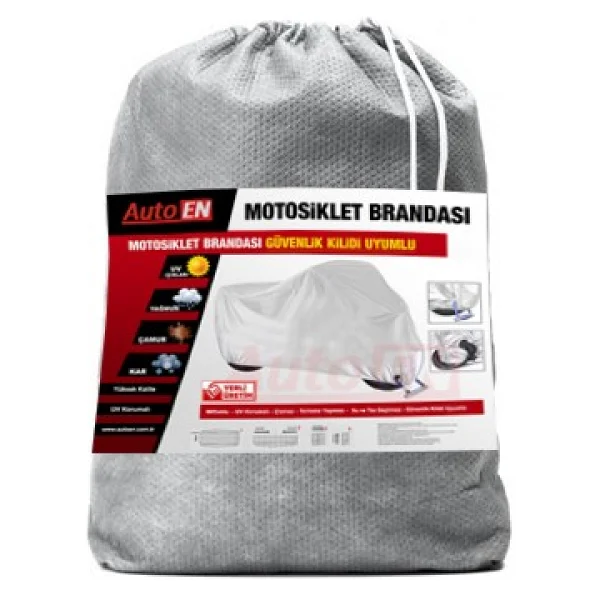 Autoen Gilera Cx125 Motosiklet Brandası (Arka Çanta,Topcase Ve Güvenlik Kilidi Uyumlu) - Görsel 4
