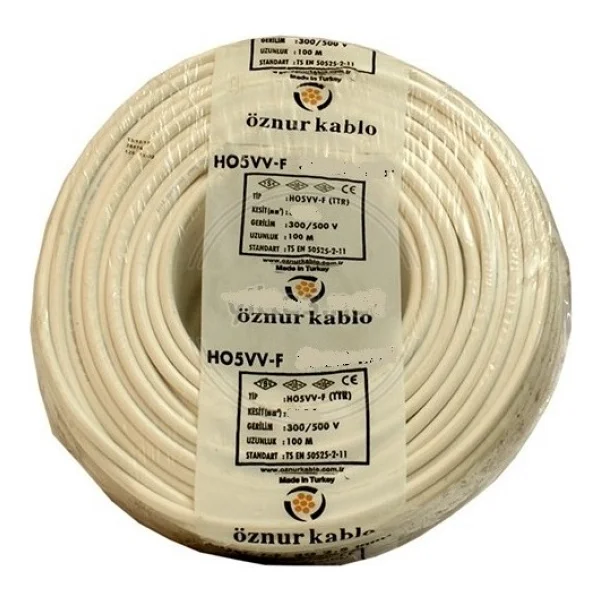 Öznur 3x1 Mm Ttr Kablo ( 100 Metre ) - Görsel 2