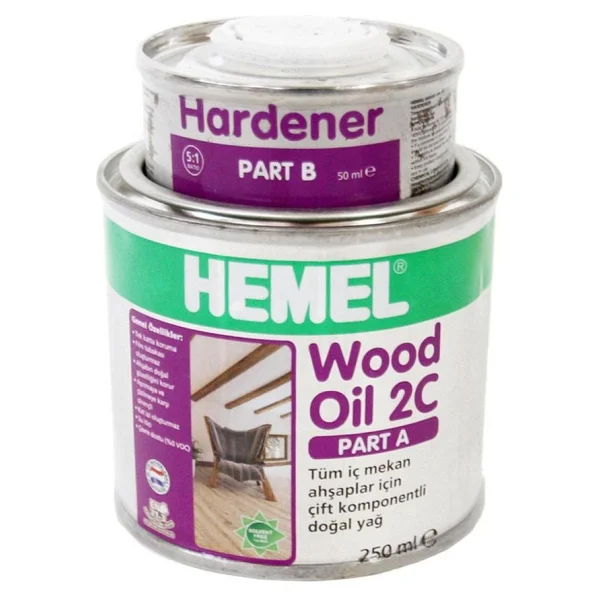 Hemel Wood Oil 2c 300 Ml Ahşap Yağı - Görsel 3