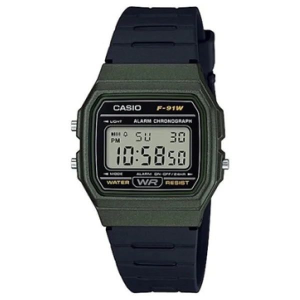 Casio Standart F-91wm-3adf Siyah-Haki Erkek Kol Saati - Görsel 7