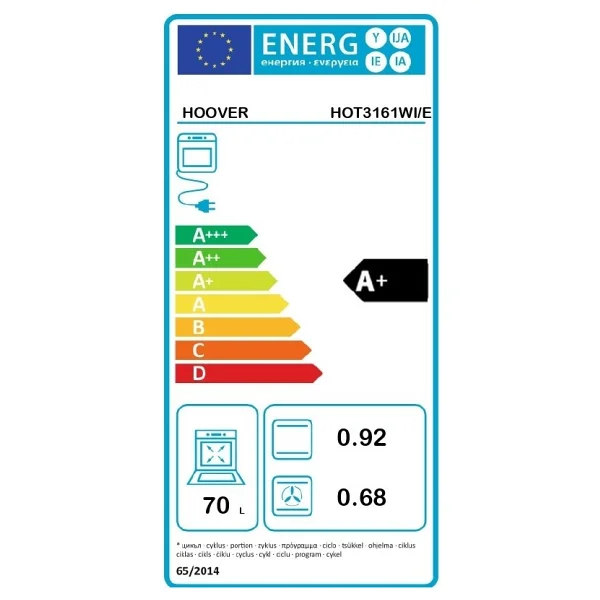 Hoover Hot3161wı Beyaz Ankastre Fırın - Görsel 4