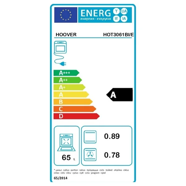 Hoover Hot 3061 Bı Siyah Ankastre Fırın - Görsel 7
