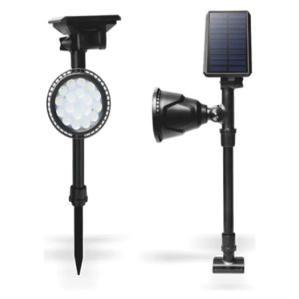 Helios Opto 15w Solar LED Spot Aydınlatma Yeşil Hs 4003 - Siyah - Görsel 2