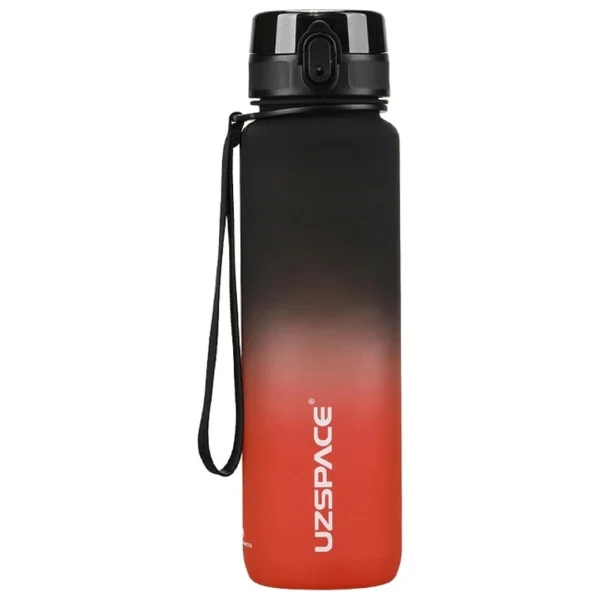 Uzspace 3038-4 Çift Renk Siyah-Beyaz 1000 Ml Tritan Motivasyon Matarası - Görsel 7