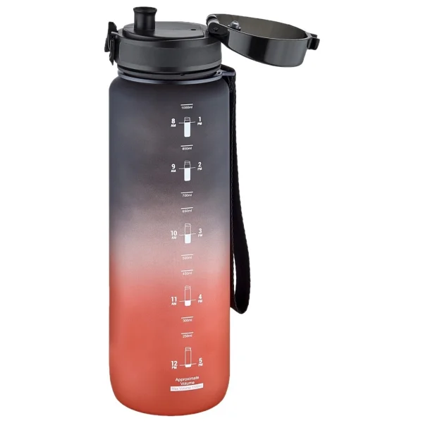 Uzspace 3026-4 Çift Renk Siyah-Beyaz 500 Ml Motivasyon Matarası - Görsel 9