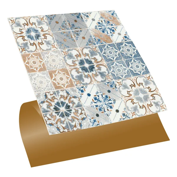 Tink Kendinden Yapışkanlı Mavi Fas 4 Desenli Pvc Karo 30x30 Cm (4 Adet) 0,36 M2 - Görsel 8