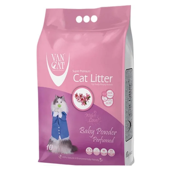 Vancat Bebek Pudralı İnce Taneli 20 Kg/23.6 Lt Bentonit Kedi Kumu - Görsel 2