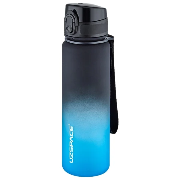 Uzspace 3038-4 Çift Renk Siyah-Beyaz 1000 Ml Tritan Motivasyon Matarası - Görsel 8