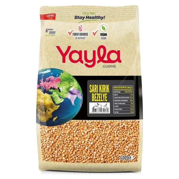 Yayla Gurme Sarı Kırık Bezelye 500 Gr - Görsel 2