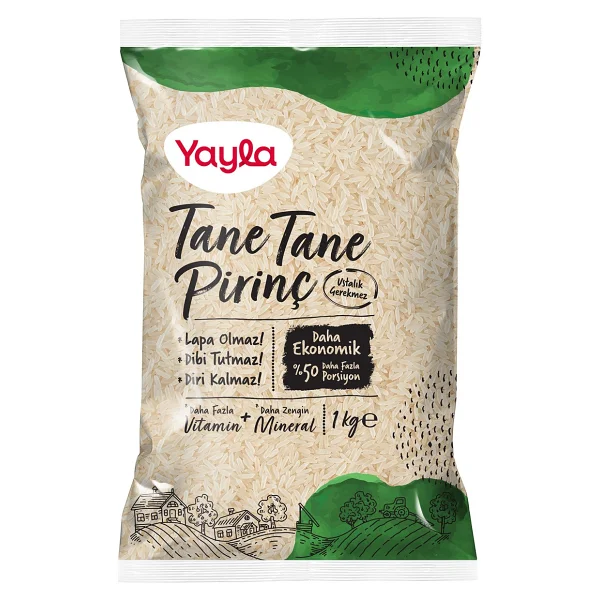 Yayla Tane Tane Pirinç 1 Kg - Görsel 2