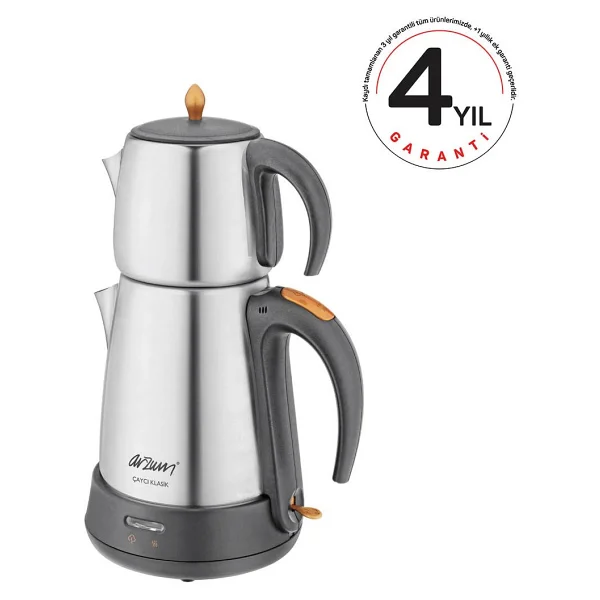 Arzum Ar3004 Çaycı Klasik 1650 W Çelik Çay Makinesi - Görsel 2