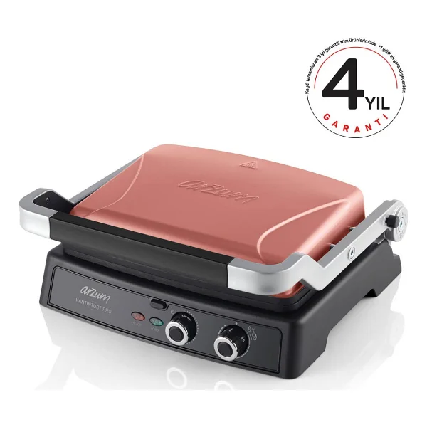 Arzum Ar2044-G Kantintost Pro 2000 W Izgara Ve Tost Makinesi Gün Batımı - Görsel 6
