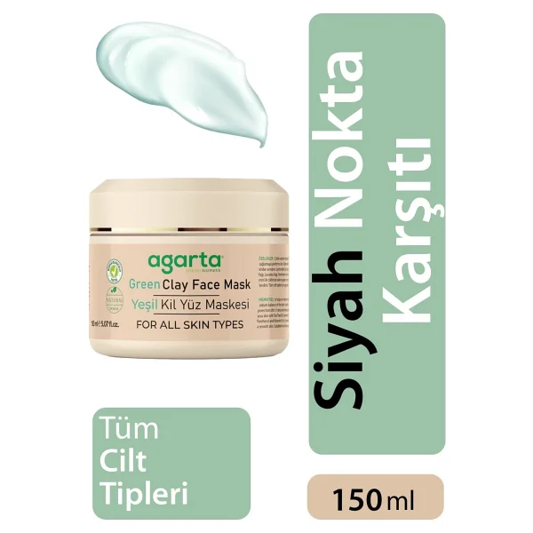 Agarta Yeşil Kil 150 Ml Yüz Maskesi - Görsel 5