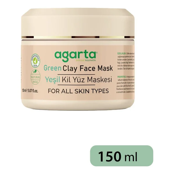 Agarta Yeşil Kil 150 Ml Yüz Maskesi - Görsel 4