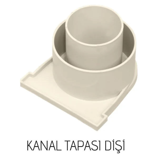 Luxwares 130 X 95 X 1000 Mm Drenaj Kanalı / Havuz Izgarası / Plastik Izgara + Oluk + Tapa - Görsel 3