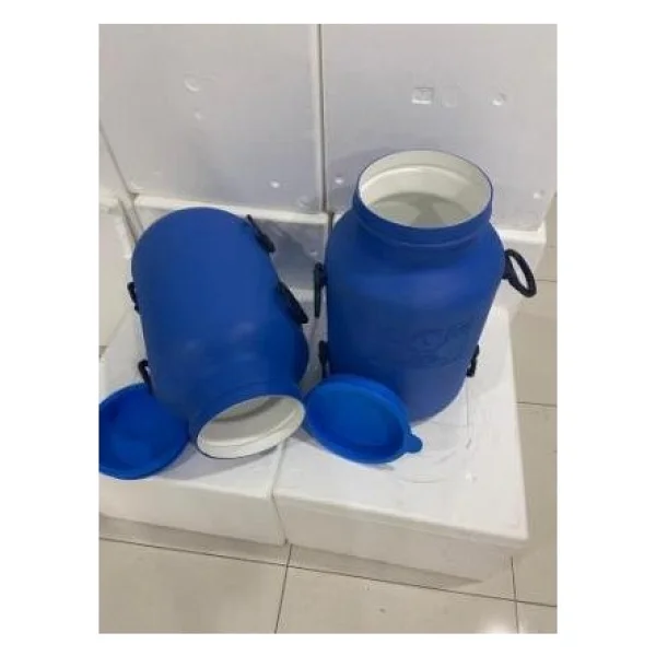 40 Litre Varil Bidon Süt Güğümü Tarım Bakanlığı Onaylı Içi Beyaz Kaplamalı Silikonlu Geçmeli Kapak - Mavi - Görsel 2