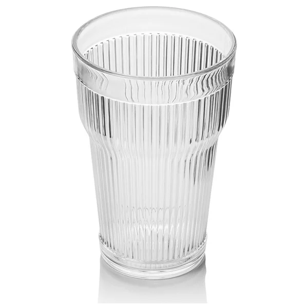 Ultraform Barok Uzun Bardak Şeffaf - Görsel 2