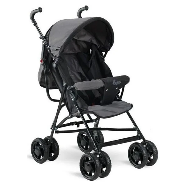 Babyhope Sc-100 Tam Yatarlı Gri Baston Bebek Arabası - Görsel 2