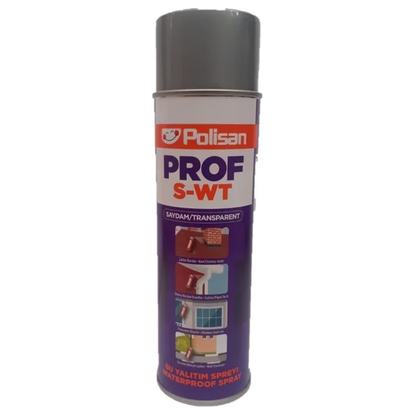 Polisan Prof Şeffaf Su Yalıtım Spreyi S-Wt 500ml - Görsel 3