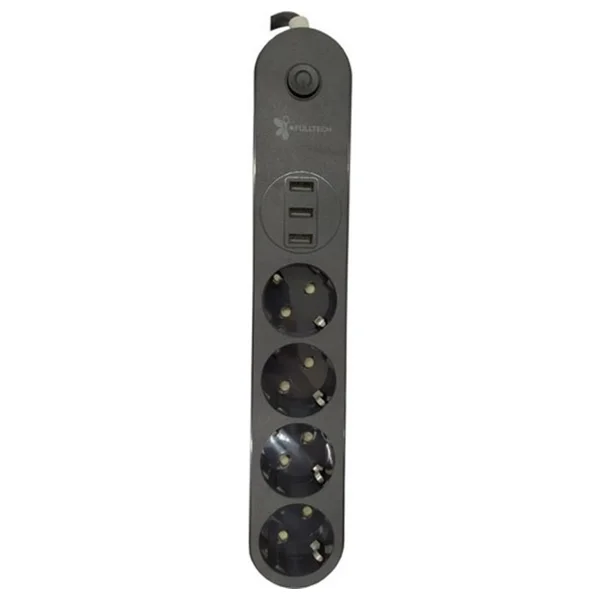 Fulltech Ftr-01 4'lü 2 M 3 Usb'li Akım Korumalı Priz - Görsel 3