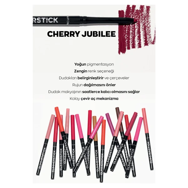 Avon Glimmerstick Dudak Kalemi Chery Jubilee - Görsel 2