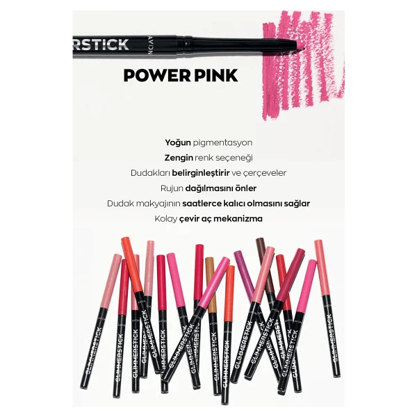 Avon Glimmerstick Dudak Kalemi Power Pink - Görsel 2