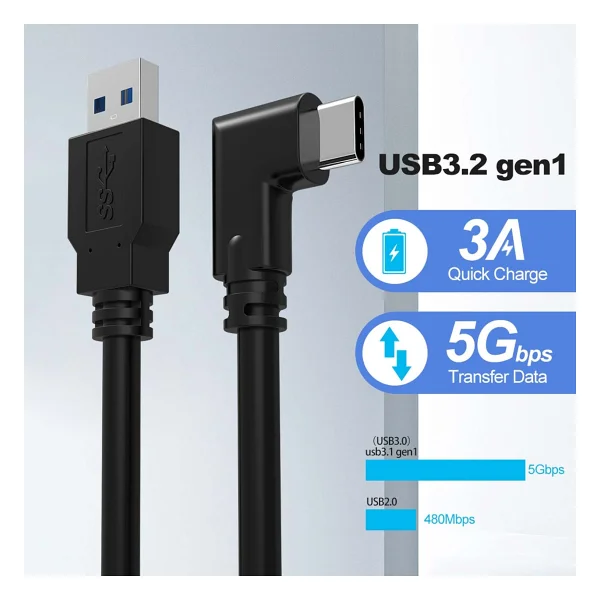 Macrobot Link Kablosu - Meta Quest 3 3s Ve 2 İle Uyumlu - 5 Mt , 5 Gbps USB 3.2 Hızlı Veri Aktarımı - Görsel 2